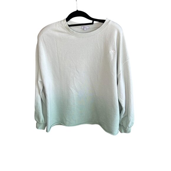 Rails Reeves Women's Ombre Green Sweatshirt Size Large - Picture 1 of 8